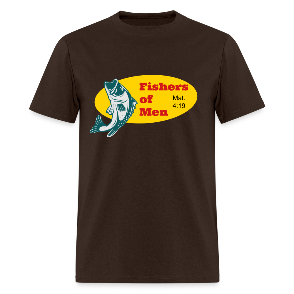U- Fishers of Men Mat. 4:19 Shirt - brown