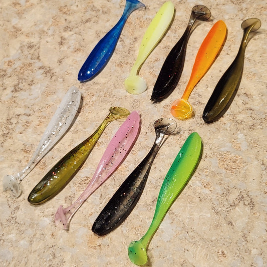 Soft Plastic Minnows set of 10 SkuC10