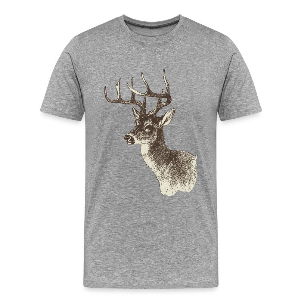 Men's Deer Shirt - heather gray
