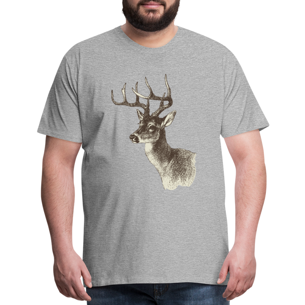 Men's Deer Shirt - heather gray