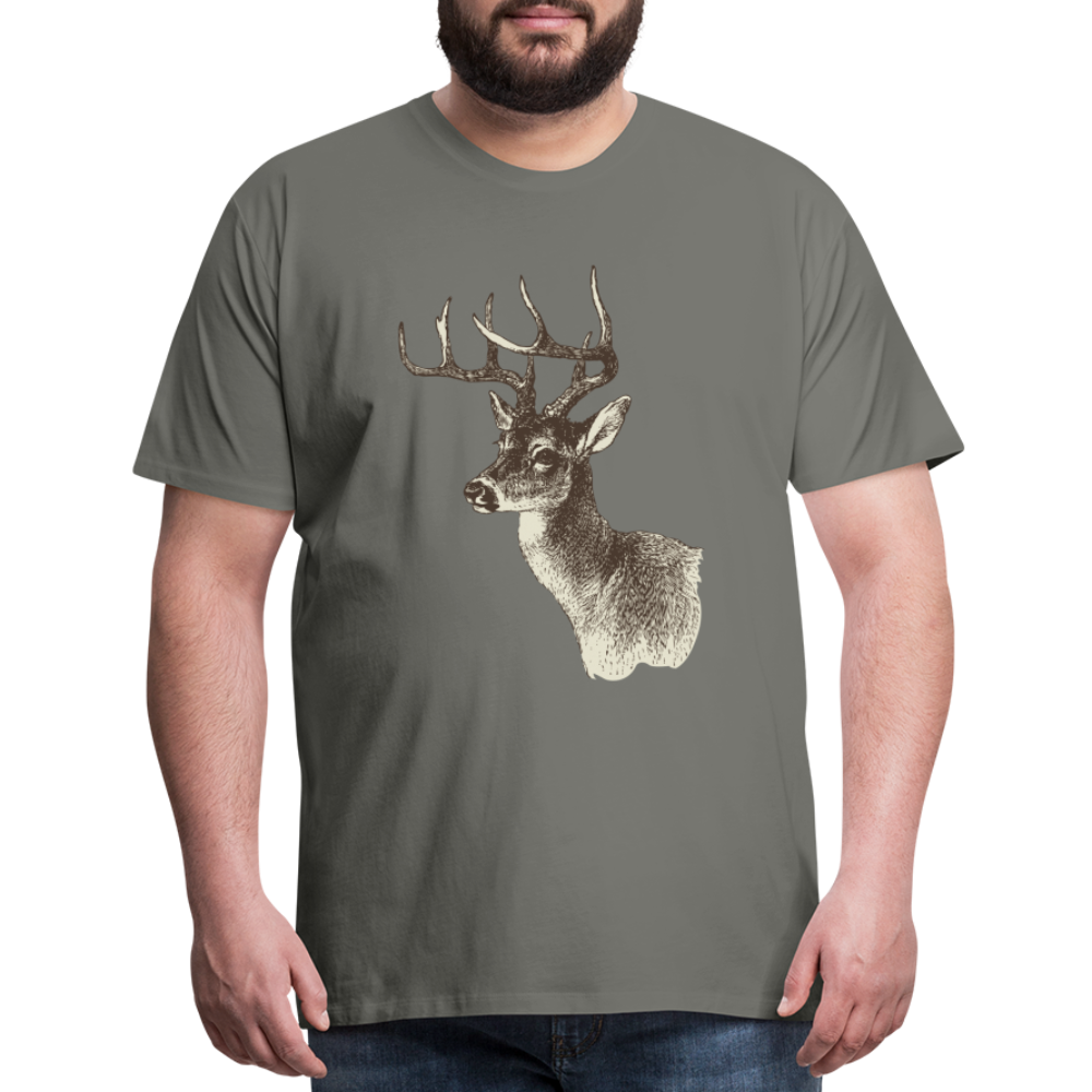 Men's Deer Shirt - asphalt gray