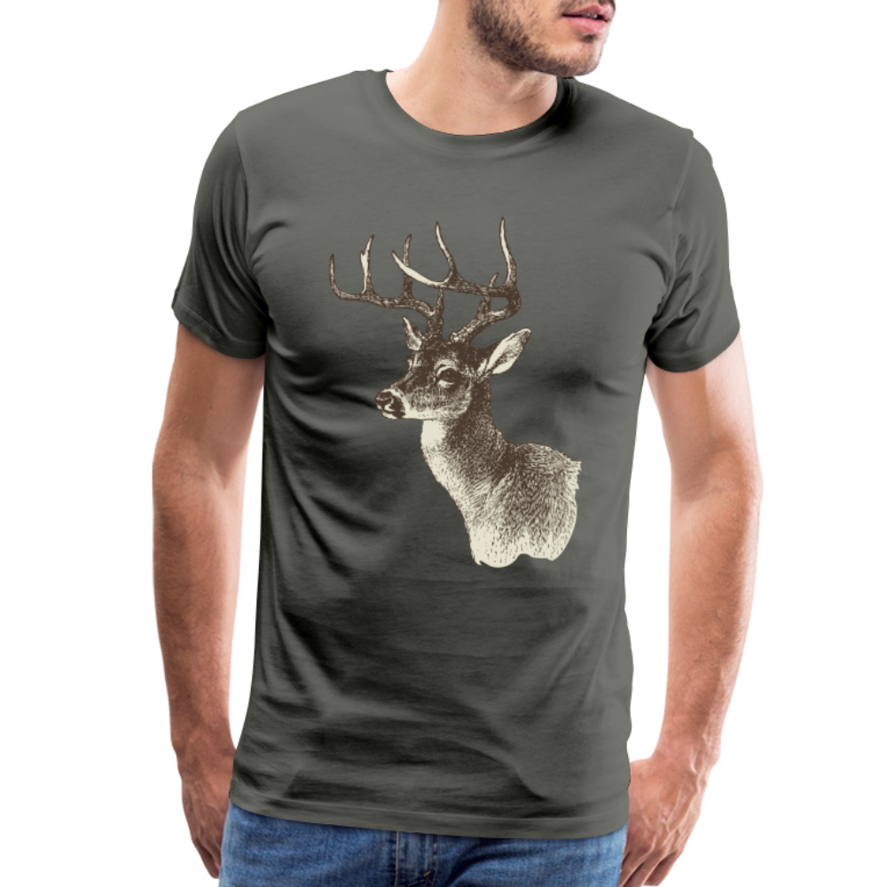 Men's Deer Shirt - asphalt gray