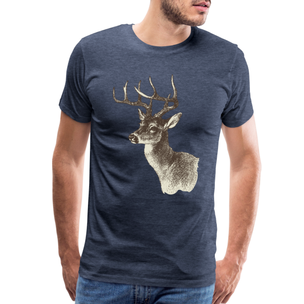 Men's Deer Shirt - heather blue
