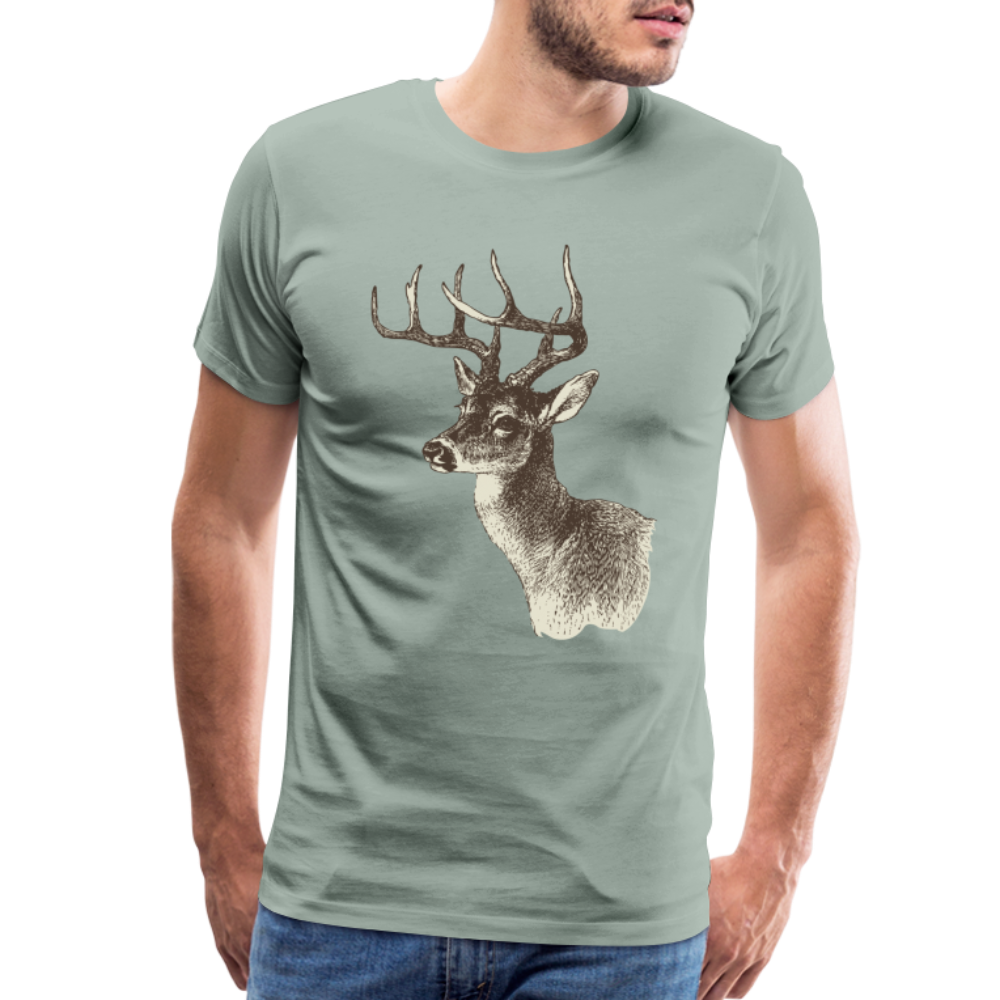 Men's Deer Shirt - steel green