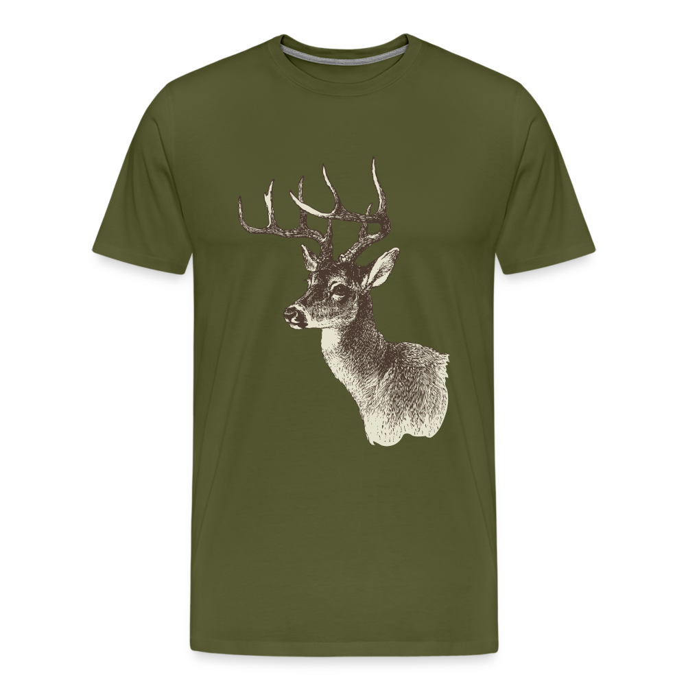 Men's Deer Shirt - olive green