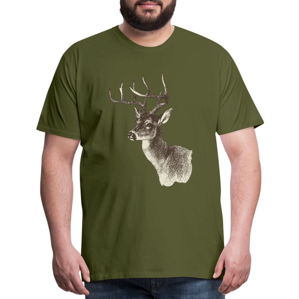 Men's Deer Shirt - olive green