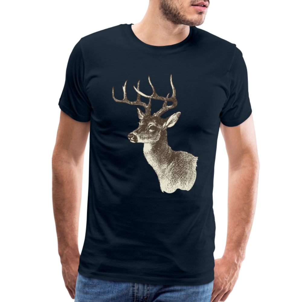 Men's Deer Shirt - deep navy