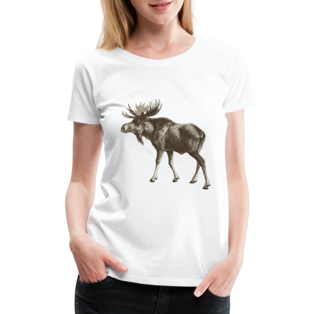Women's Moose Shirt - white