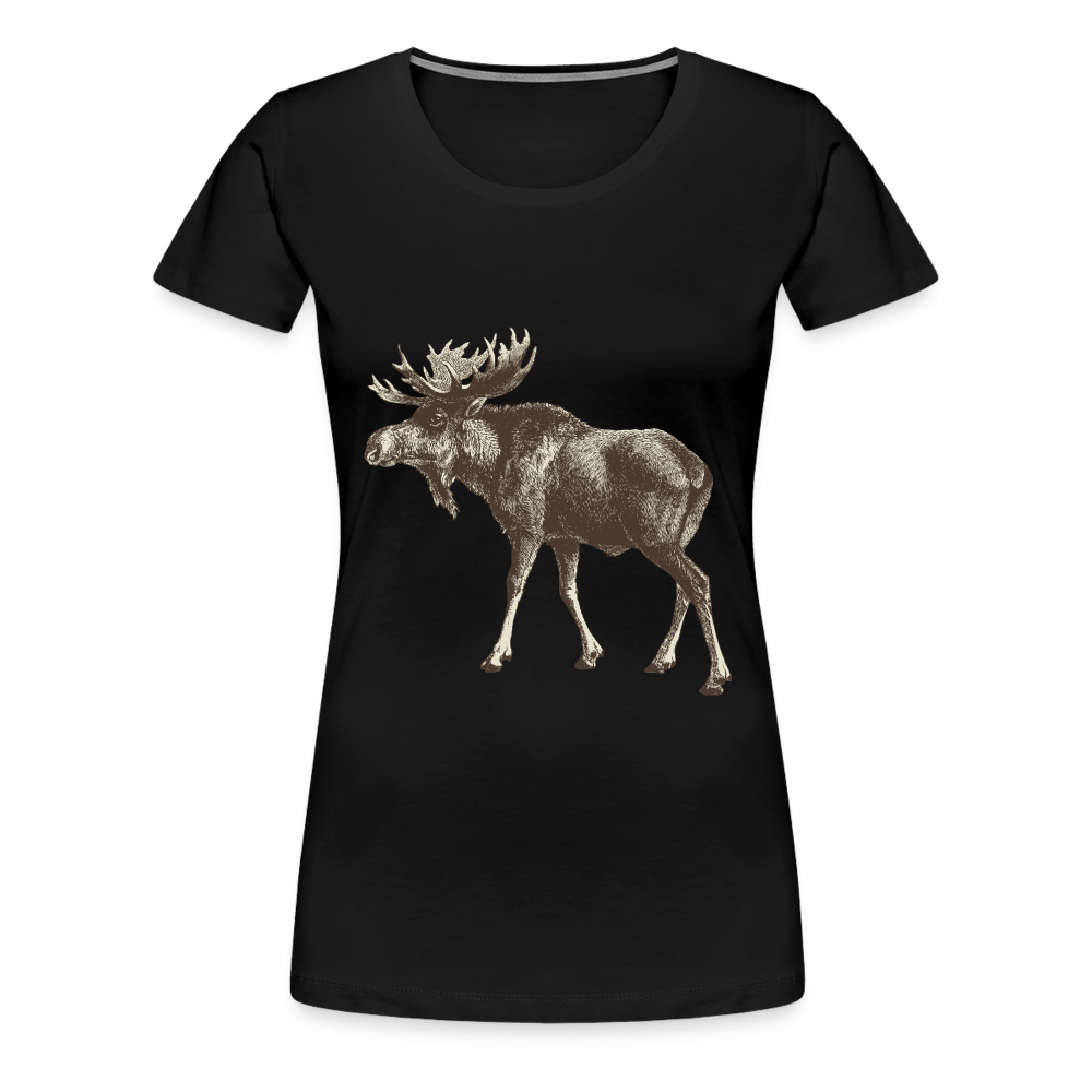 Women's Moose Shirt - black