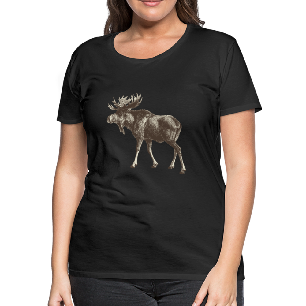 Women's Moose Shirt - black