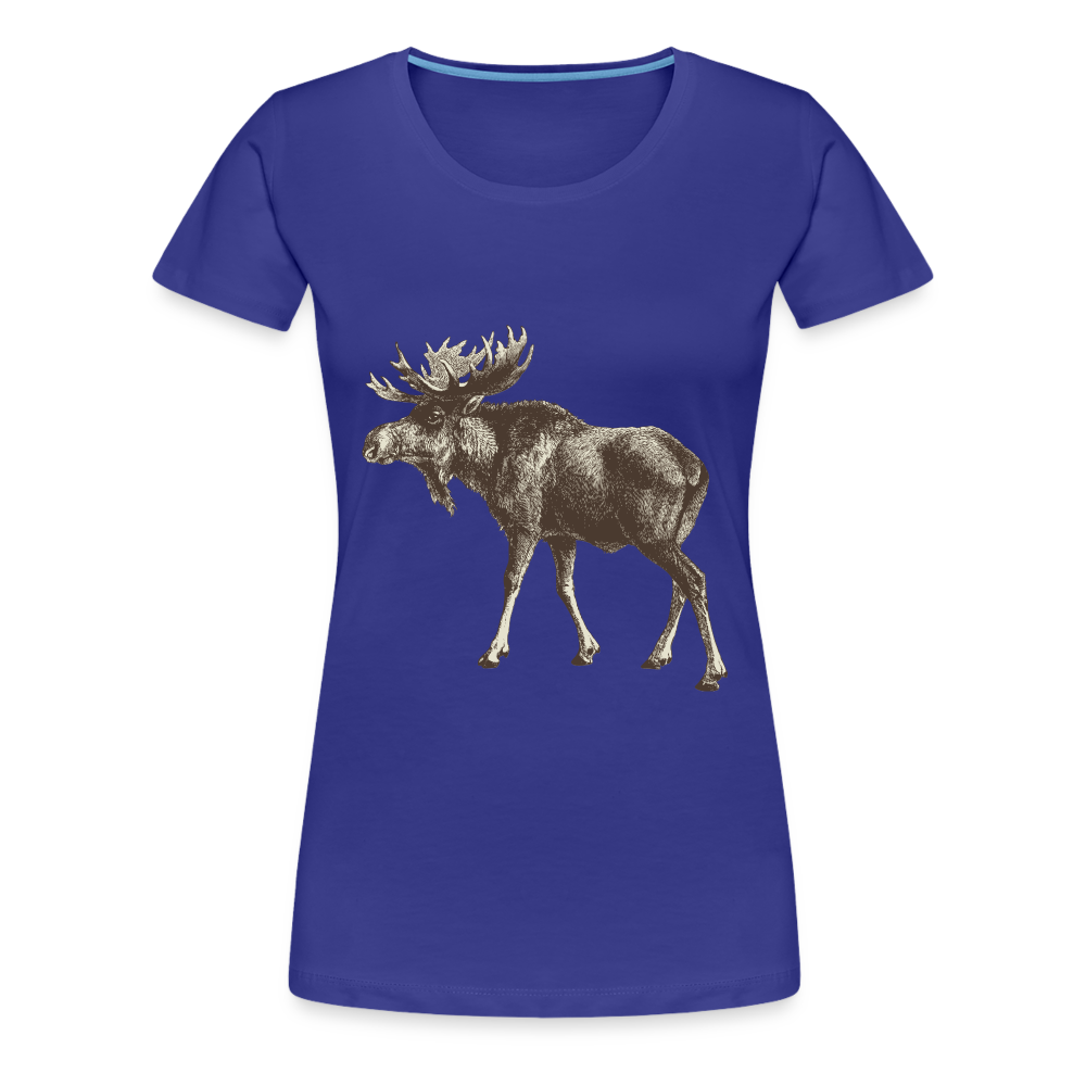 Women's Moose Shirt - royal blue