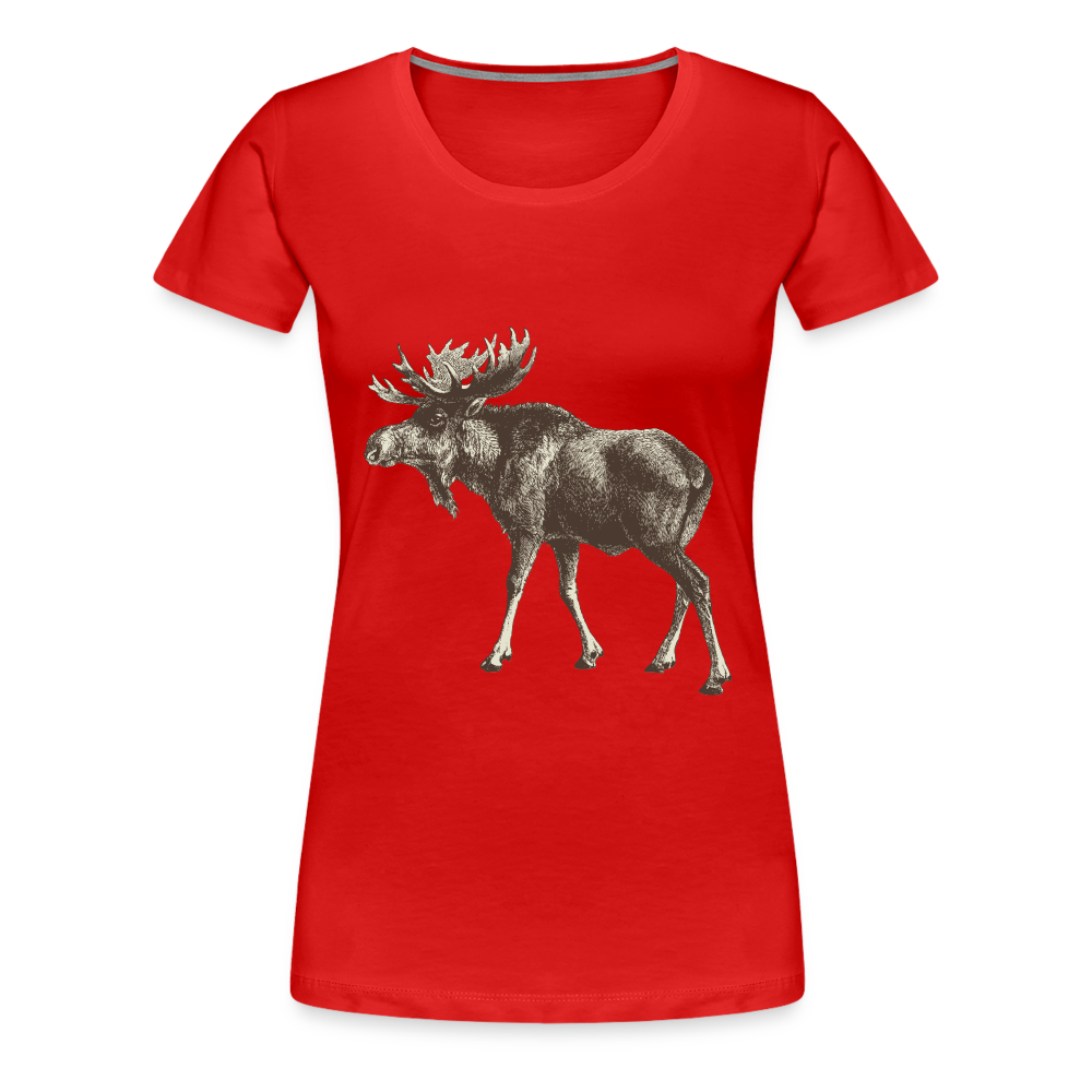 Women's Moose Shirt - red