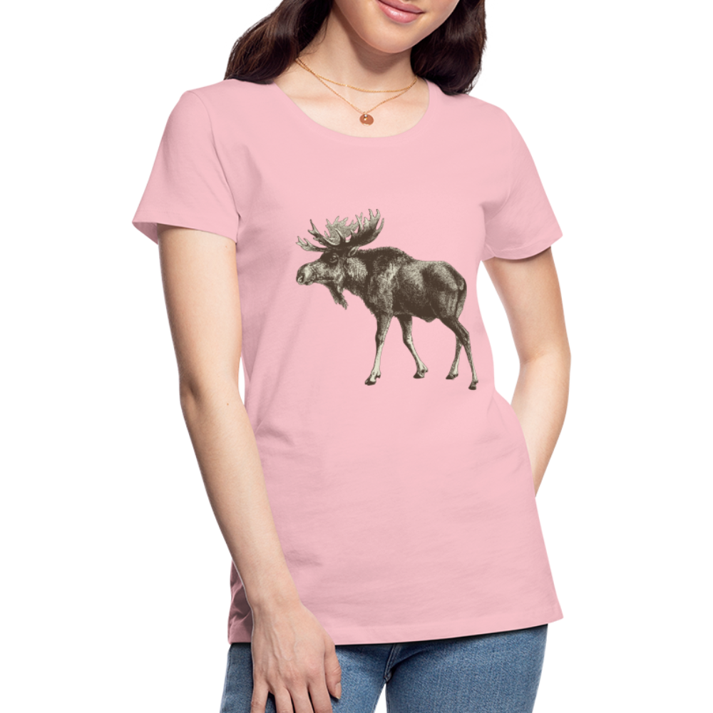 Women's Moose Shirt - pink