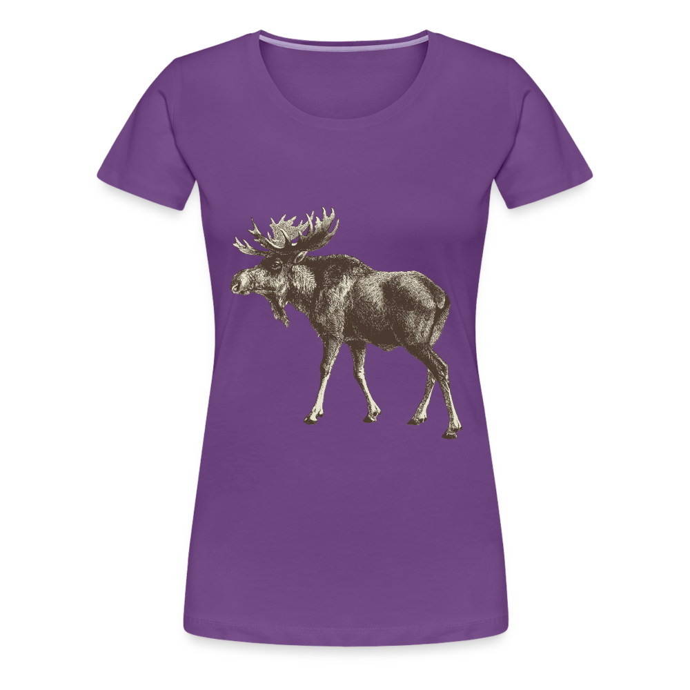 Women's Moose Shirt - purple