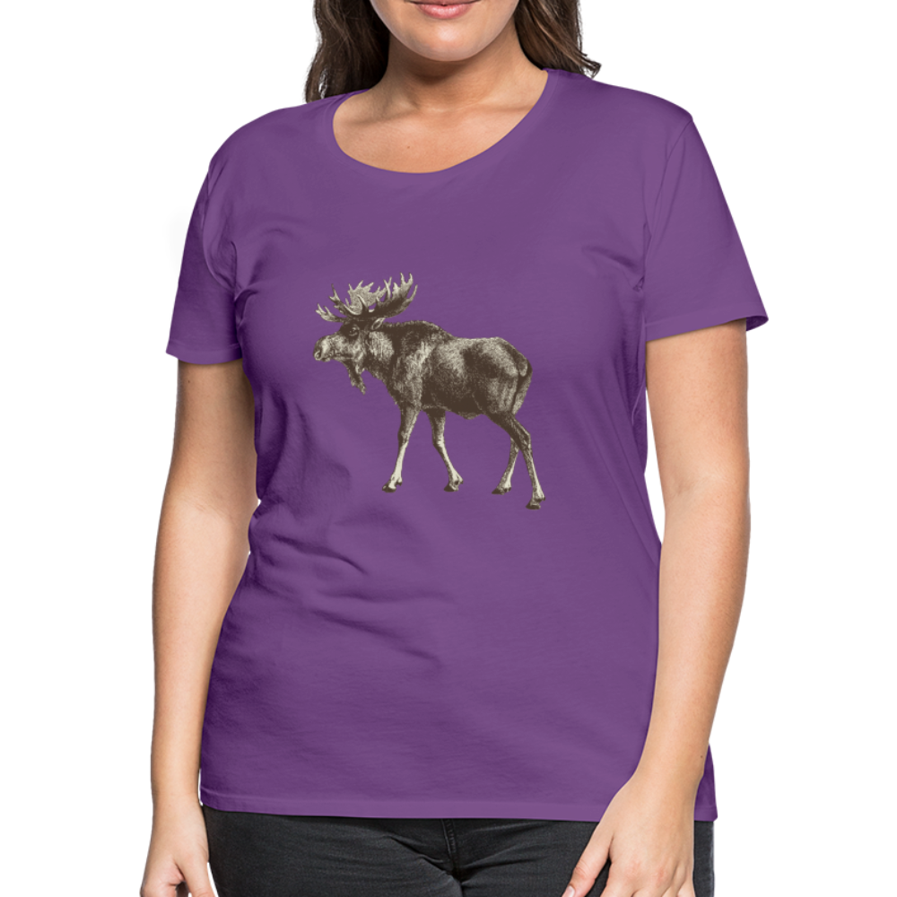 Women's Moose Shirt - purple