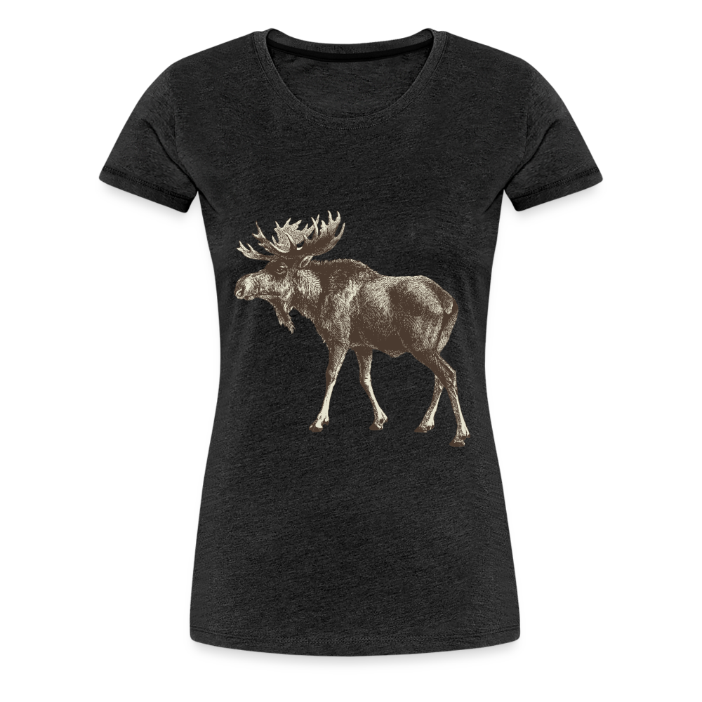 Women's Moose Shirt - charcoal grey