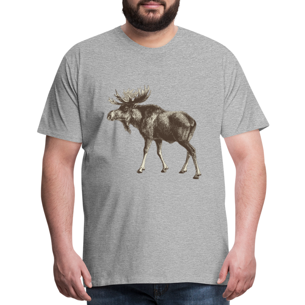 Men's Moose Shirt - heather gray