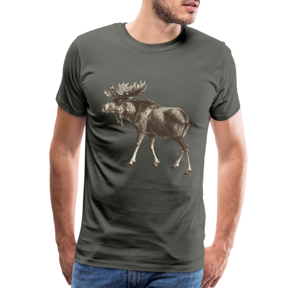 Men's Moose Shirt - asphalt gray