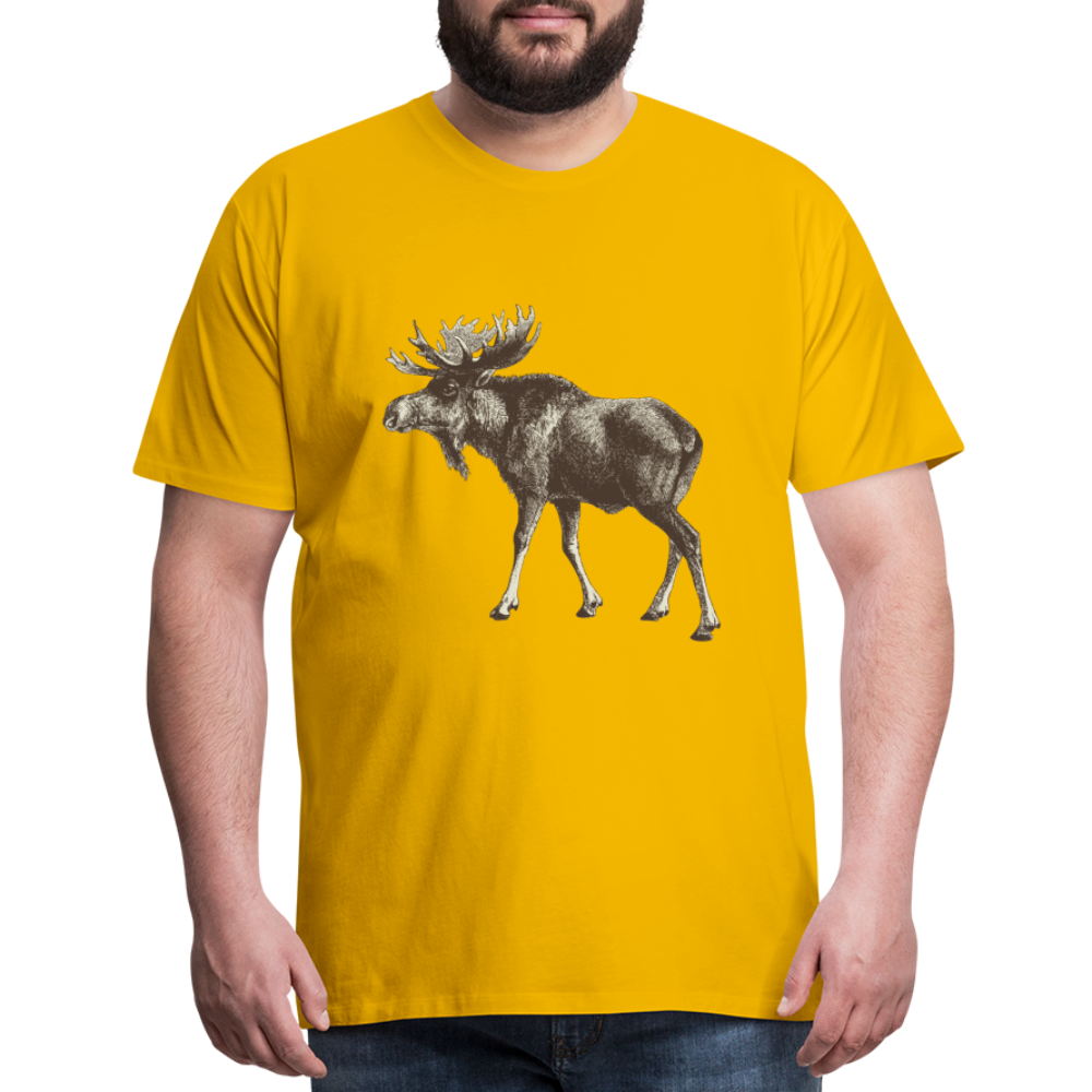 Men's Moose Shirt - sun yellow
