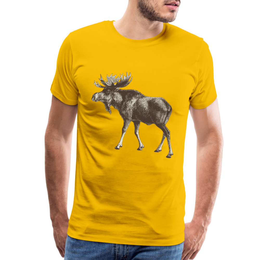 Men's Moose Shirt - sun yellow