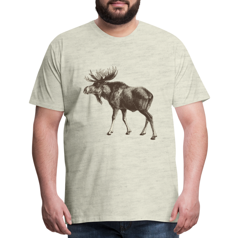 Men's Moose Shirt - heather oatmeal