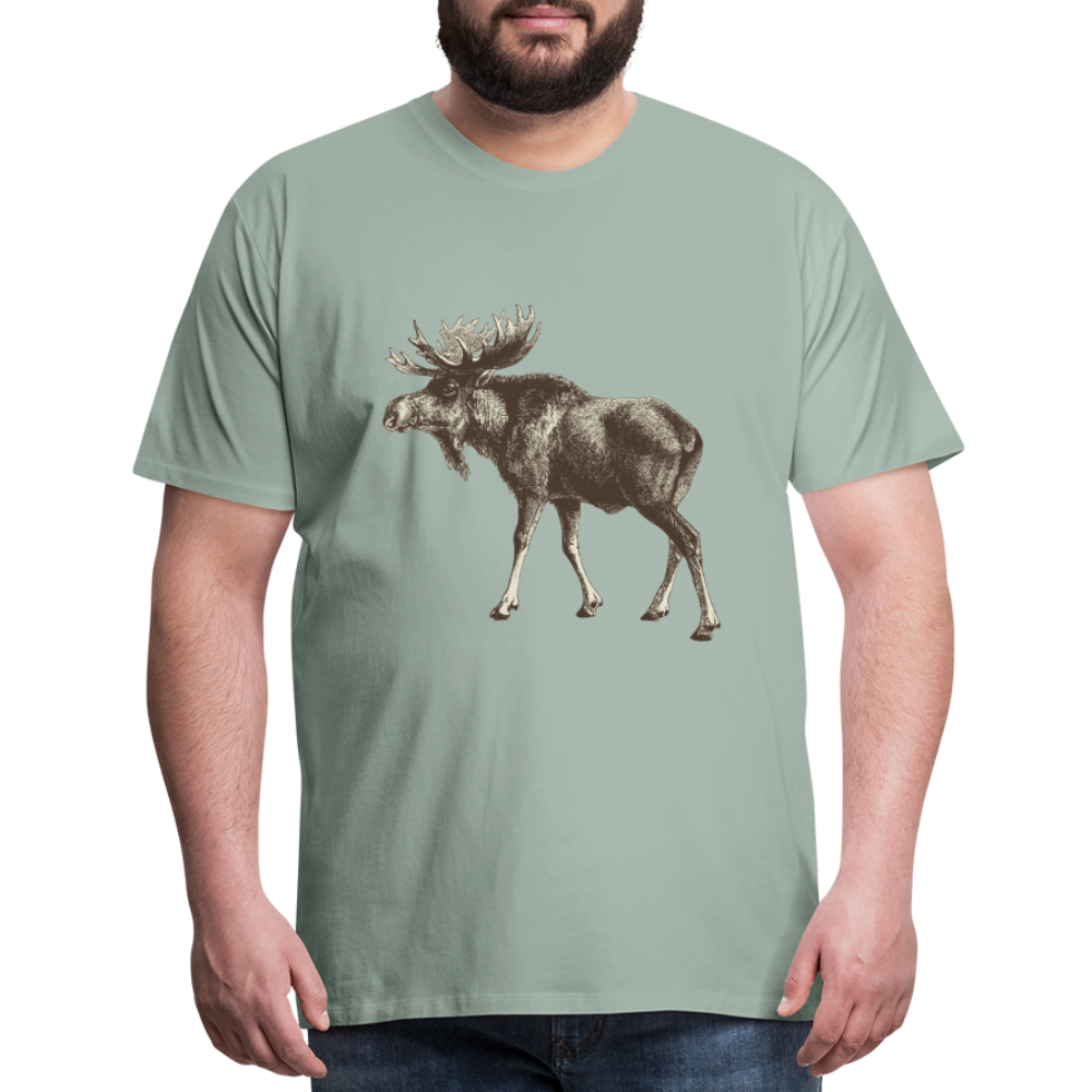 Men's Moose Shirt - steel green