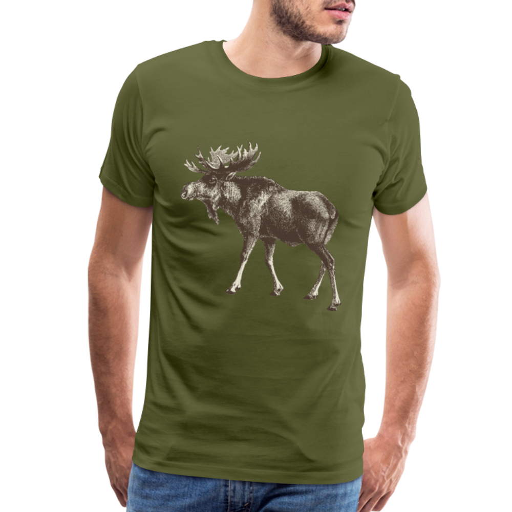 Men's Moose Shirt - olive green