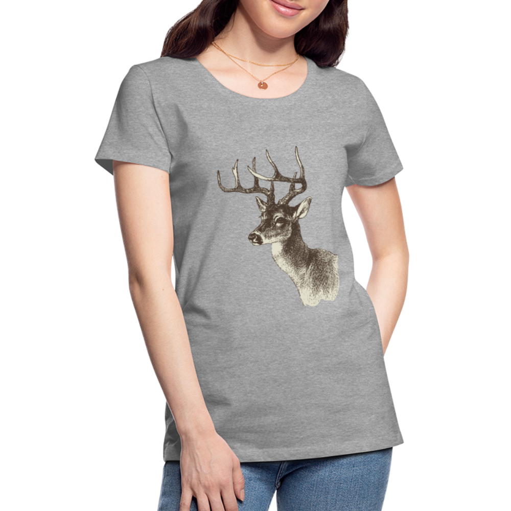 Women's Deer Shirt - heather gray