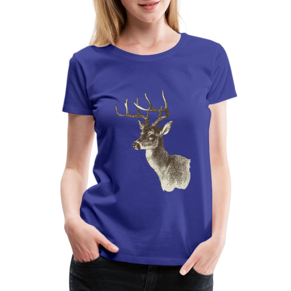 Women's Deer Shirt - royal blue