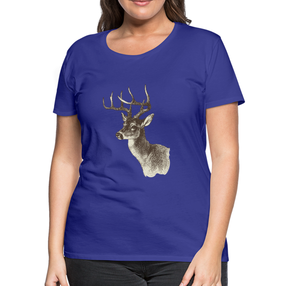 Women's Deer Shirt - royal blue