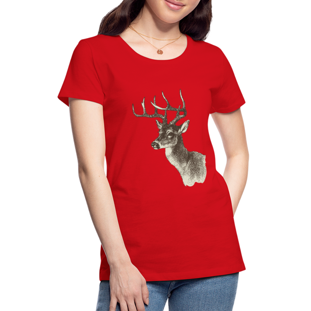 Women's Deer Shirt - red