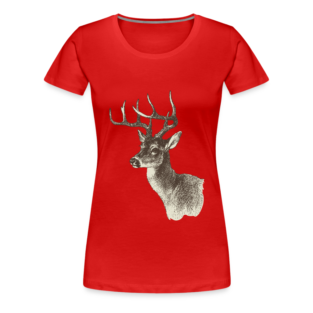 Women's Deer Shirt - red