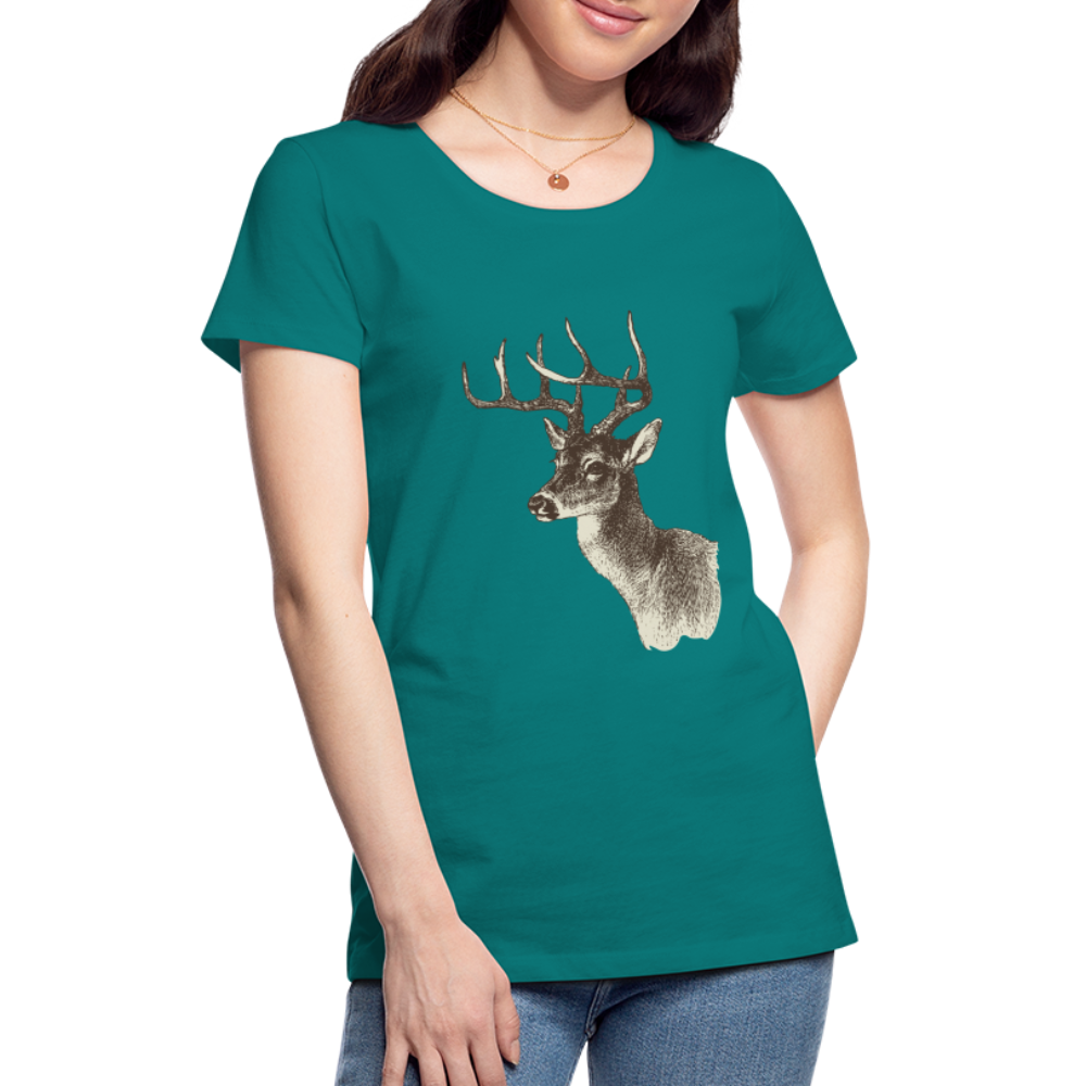 Women's Deer Shirt - teal