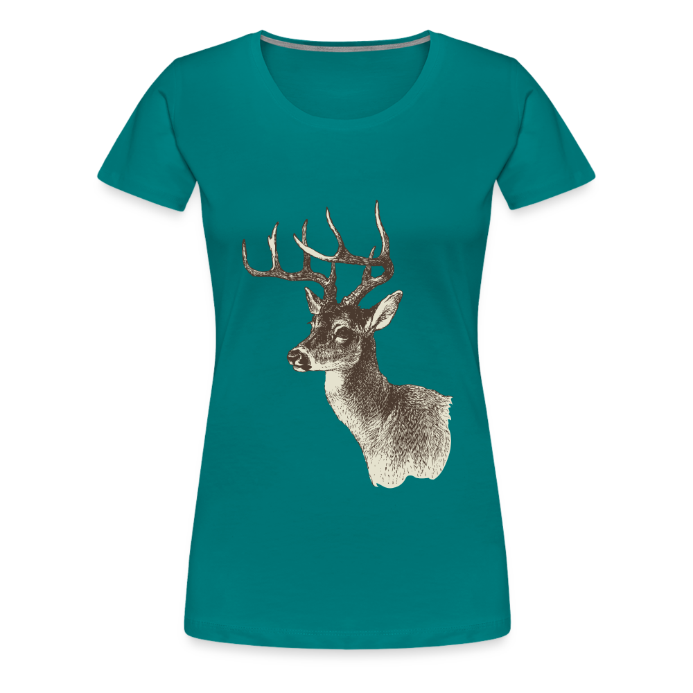 Women's Deer Shirt - teal