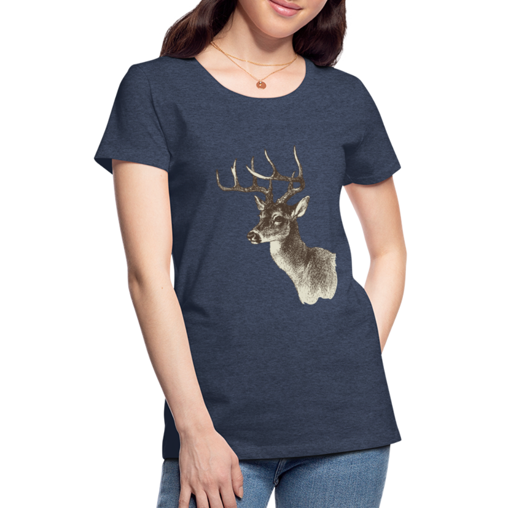Women's Deer Shirt - heather blue