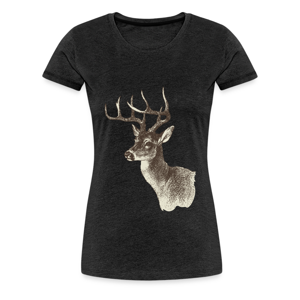 Women's Deer Shirt - charcoal grey