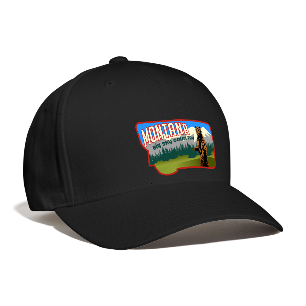Hat, Montana Baseball Cap - black