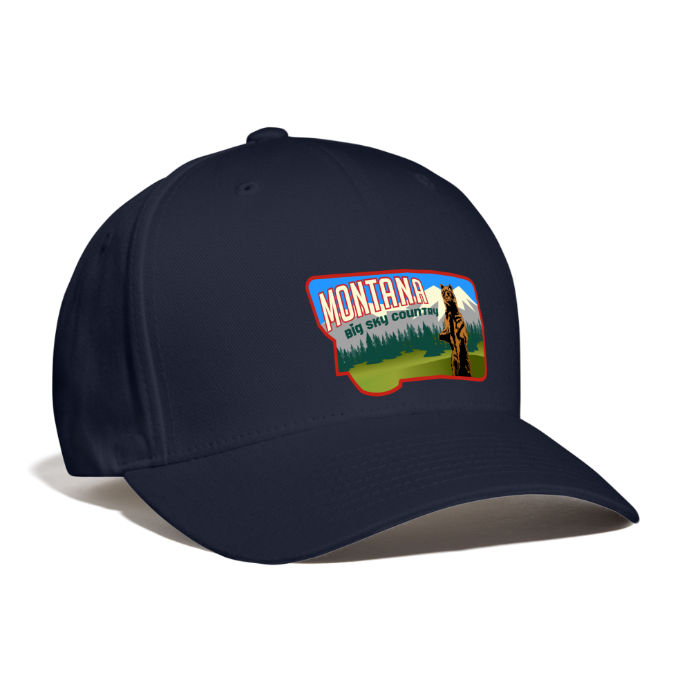 Hat, Montana Baseball Cap - navy
