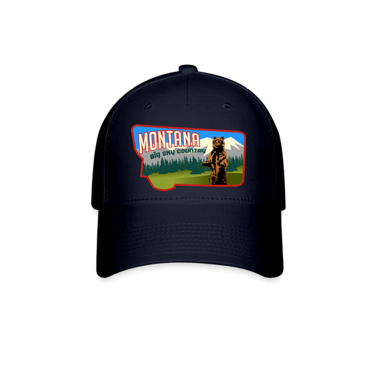 Hat, Montana Baseball Cap - navy