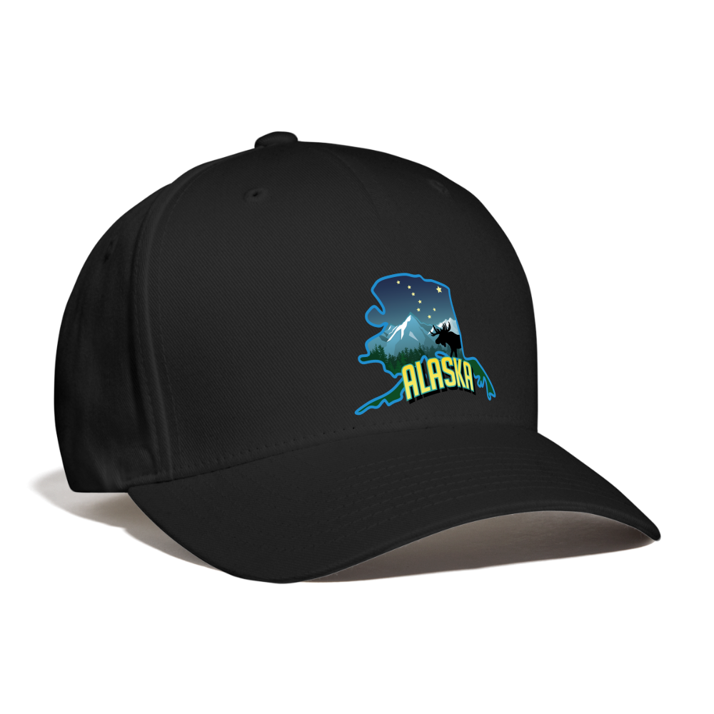 Hat, Alaska Baseball Cap - black