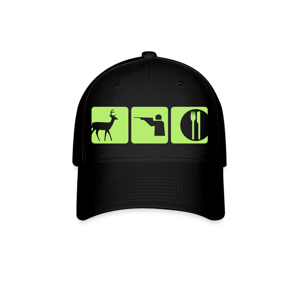 Hat, Deer-Hunt-Eat - black