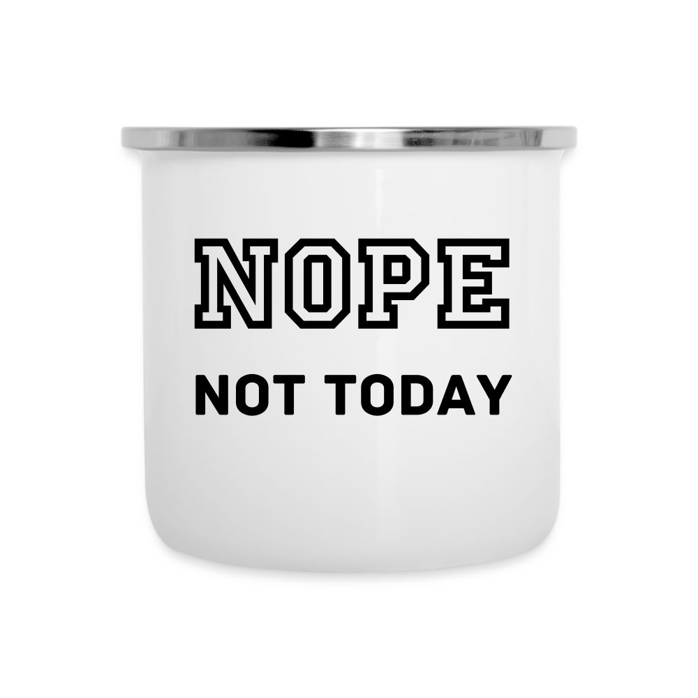 Camper Mug 12oz, Nope Not Today - white