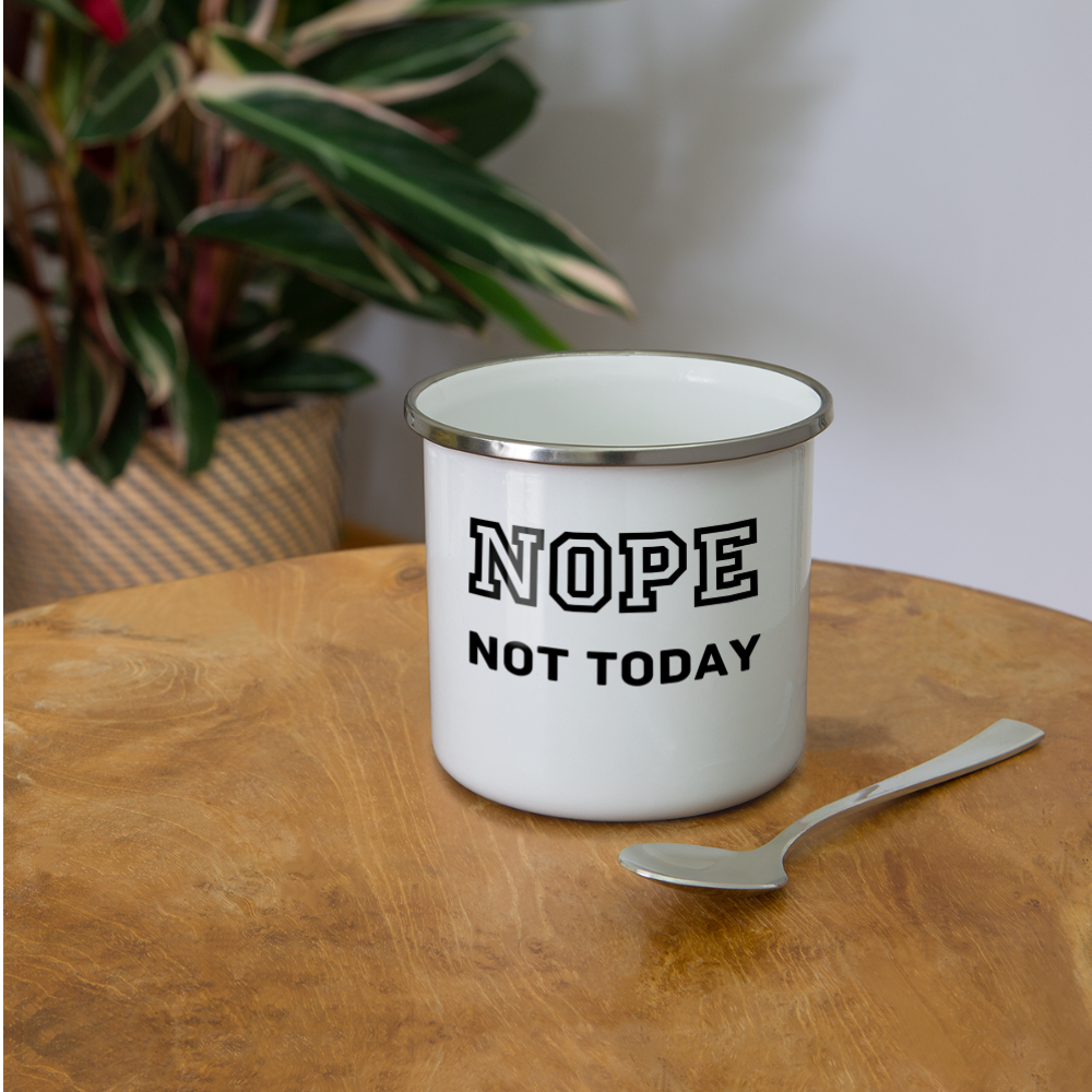 Camper Mug 12oz, Nope Not Today - white