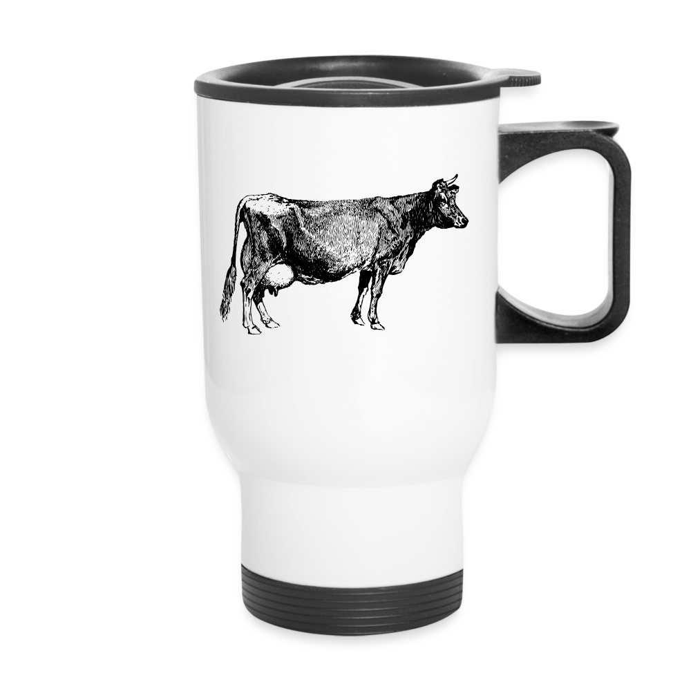Travel Mug 14oz, Home Is Where The Herd Is - white
