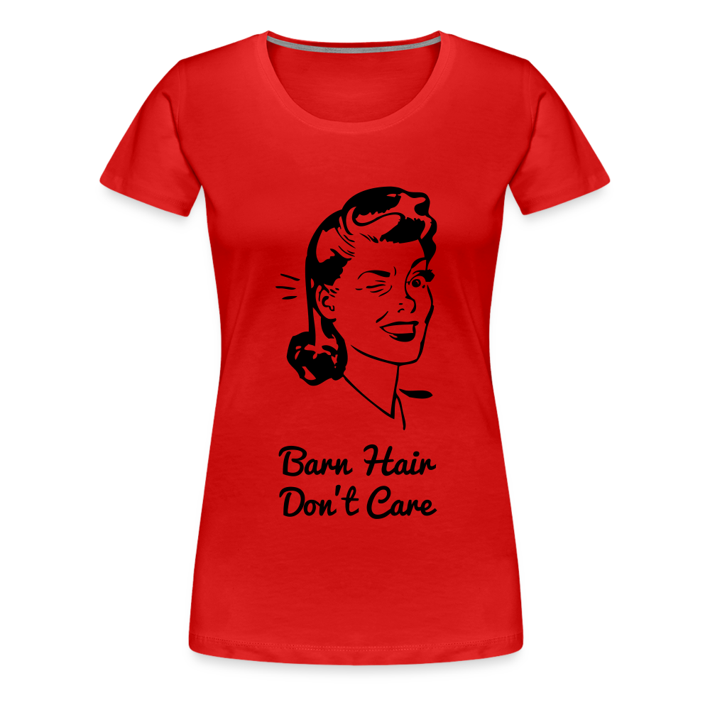 Women’s Barn Hair Don't Care - red