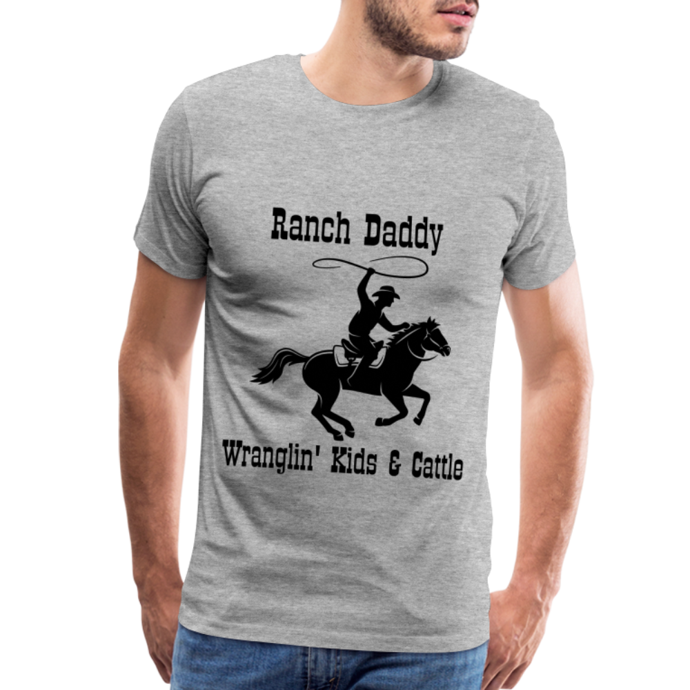 Men's Wranglin' Kids & Cattle - heather gray