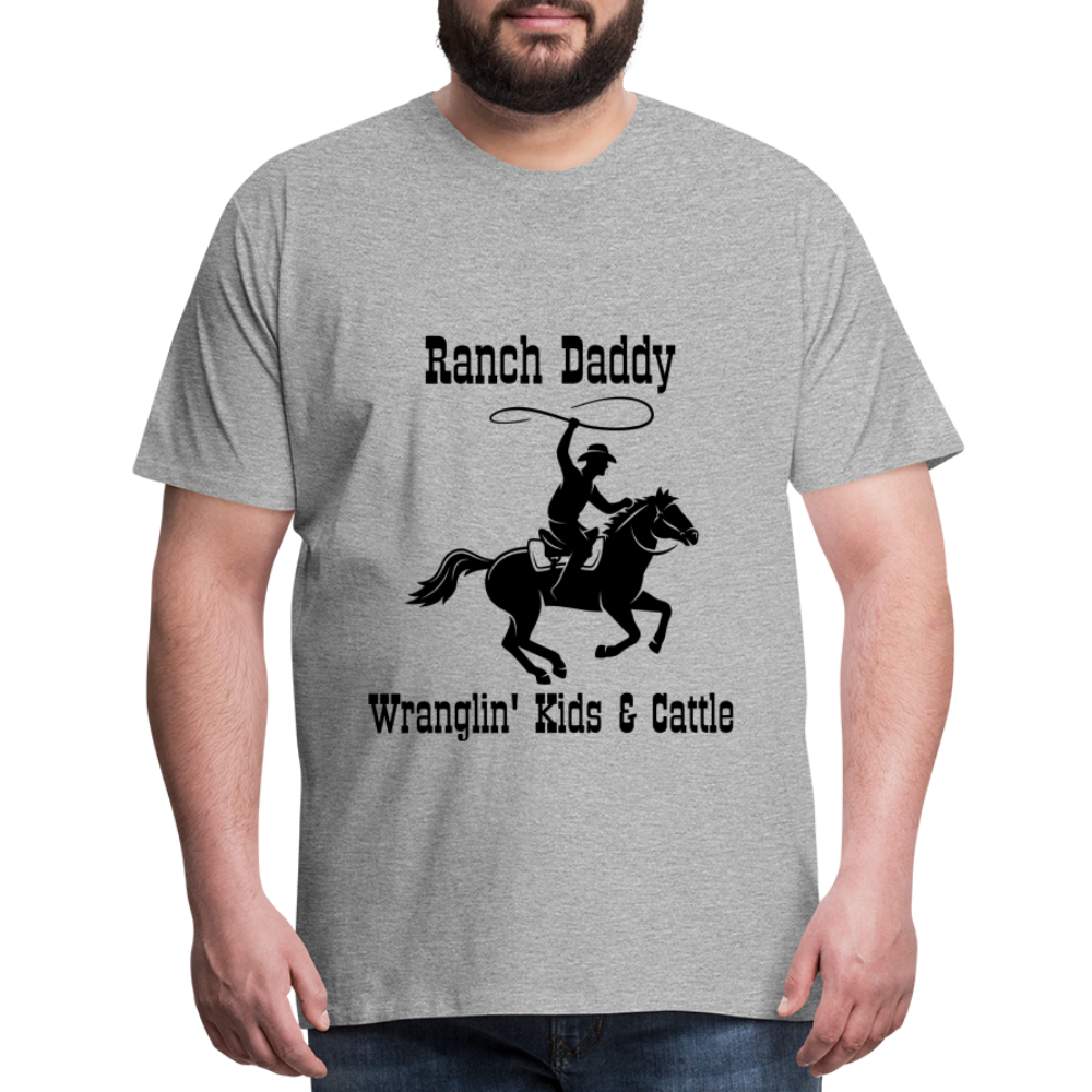 Men's Wranglin' Kids & Cattle - heather gray