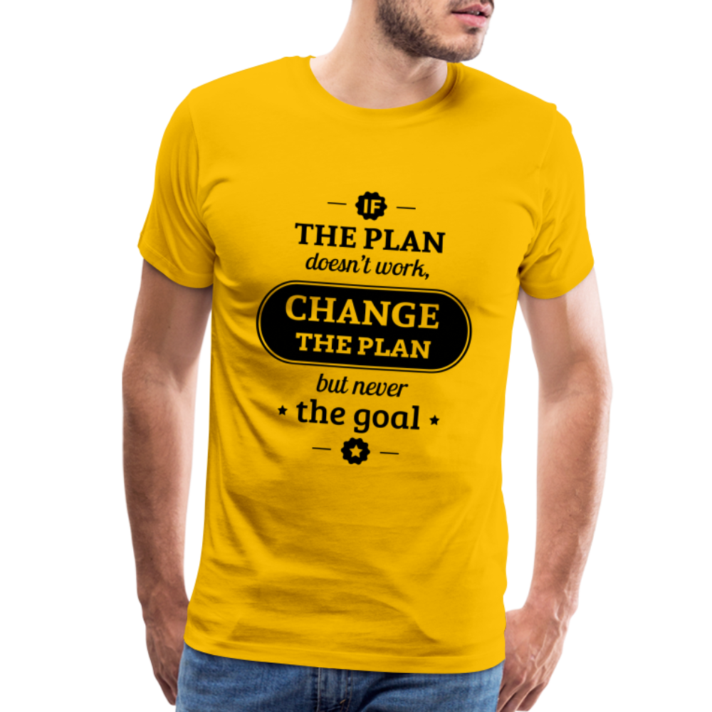 Men's If the Plan - sun yellow