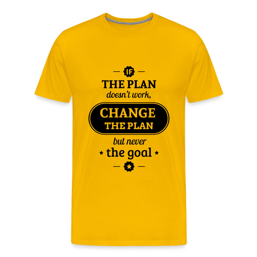 Men's If the Plan - sun yellow
