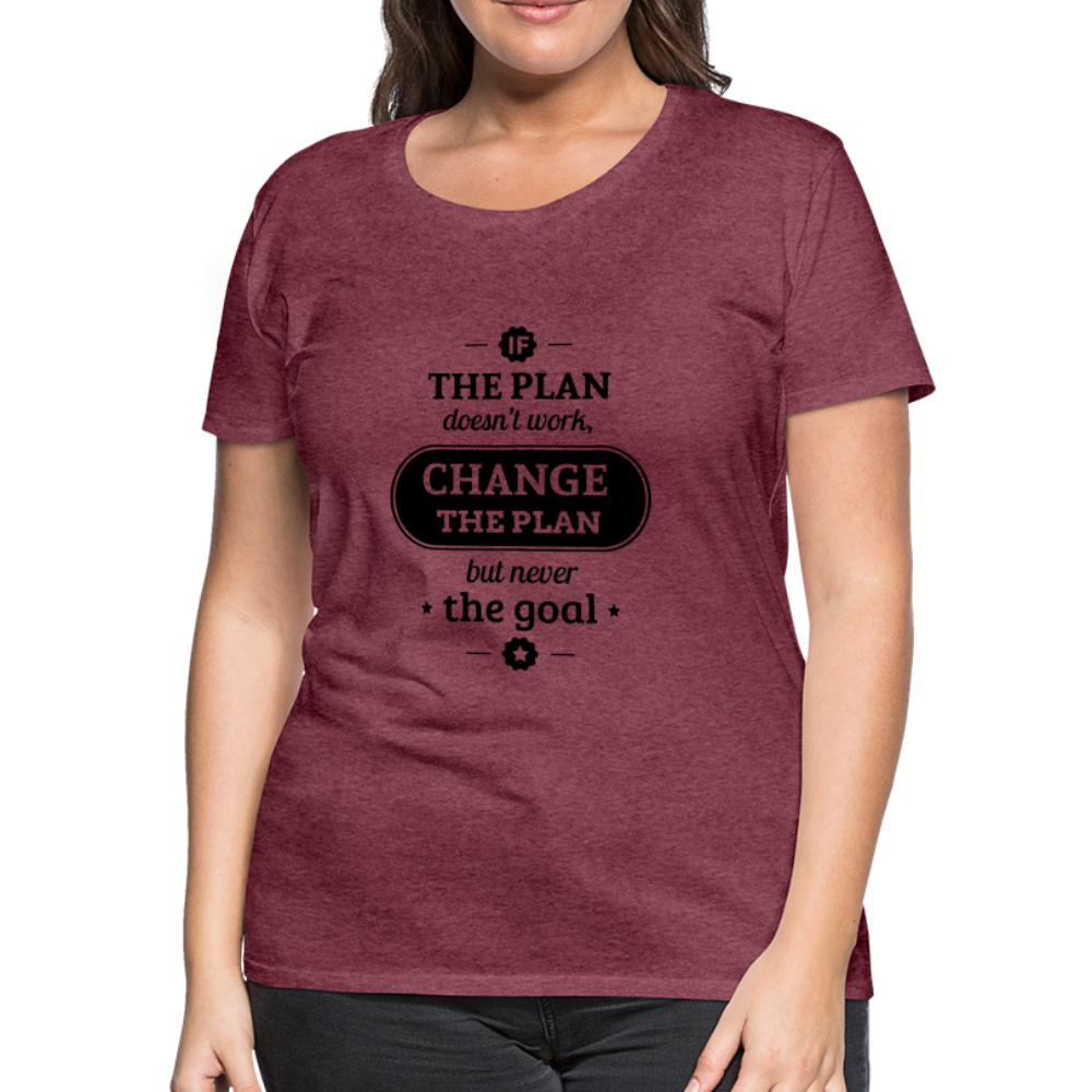 Women’s If the Plan - heather burgundy